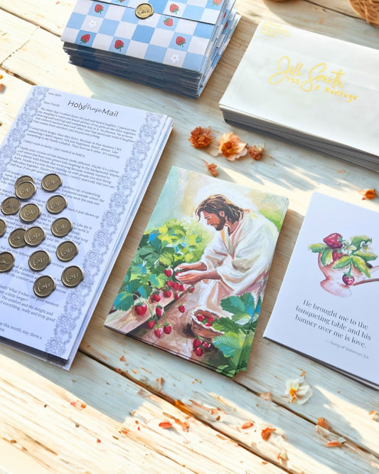 Holy Muse Mail: monthly letter of Christian art and encouragement (mailed)
